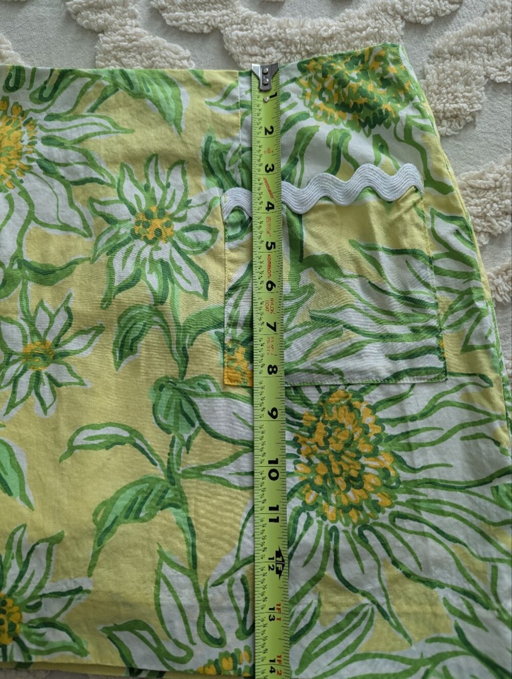 Lilly Pulitzer Gardner Mini Skirt Skort Ric Rac Trim Size 2 Resort Beach Preppy - Picture 9 of 9